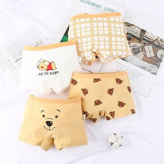 [T10 Happy bear] Set 5 quần lót trẻ em bé gái, chip cho bé gái hình Maruka Fashion hình gấu vàng siêu đáng yêu