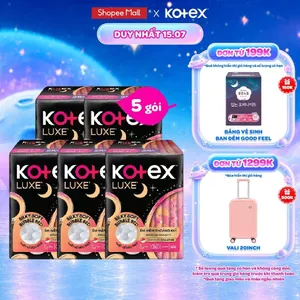 Combo 4/5/8 Băng Vệ Sinh Kotex hằng ngày, ban đêm, Biocare, Luxe, BVS quần, Tampon, Gardenia