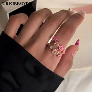 Women's Gold-Plated Wedding Ring, adjustable by URKIBESOTA MALL