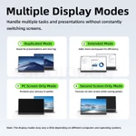 Màn Hình Di Động GOOJODOQ 1080P Full HD – 15.6 Inch, 60Hz FreeSync, USB-C/HDMI, Loa Tích Hợp, Chân Đế Gập, Cực Mỏng Nhẹ — ảnh 3