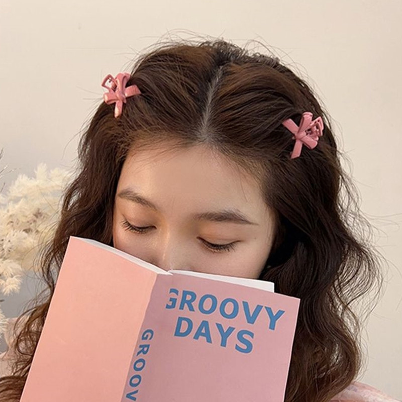 ✨✨Kẹp Tóc Nơ Nhỏ Bằng Vải Nhung Cao Cấp Phong Cách Công Chúa Cổ Điển Dành Cho Bạn Nữ