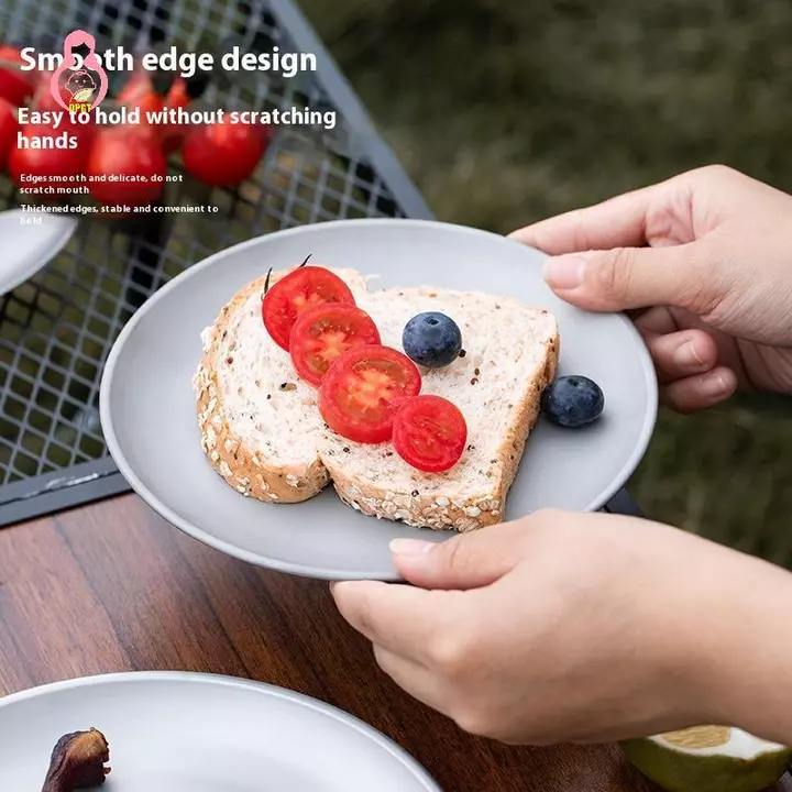 [DPGT] 1 Đĩa cắm trại bằng titan Bộ đồ ăn du lịch Đồ dùng cắm trại ổn định Bộ đồ ăn Bacountry cho thiết bị dã ngoại Bapaing