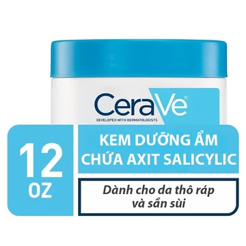 Kem Dưỡng CeraVe SA Cream for Rough & Bumpy Skin 340g – Tẩy Tế Bào Chết Dịu Nhẹ, Dưỡng Ẩm Sâu