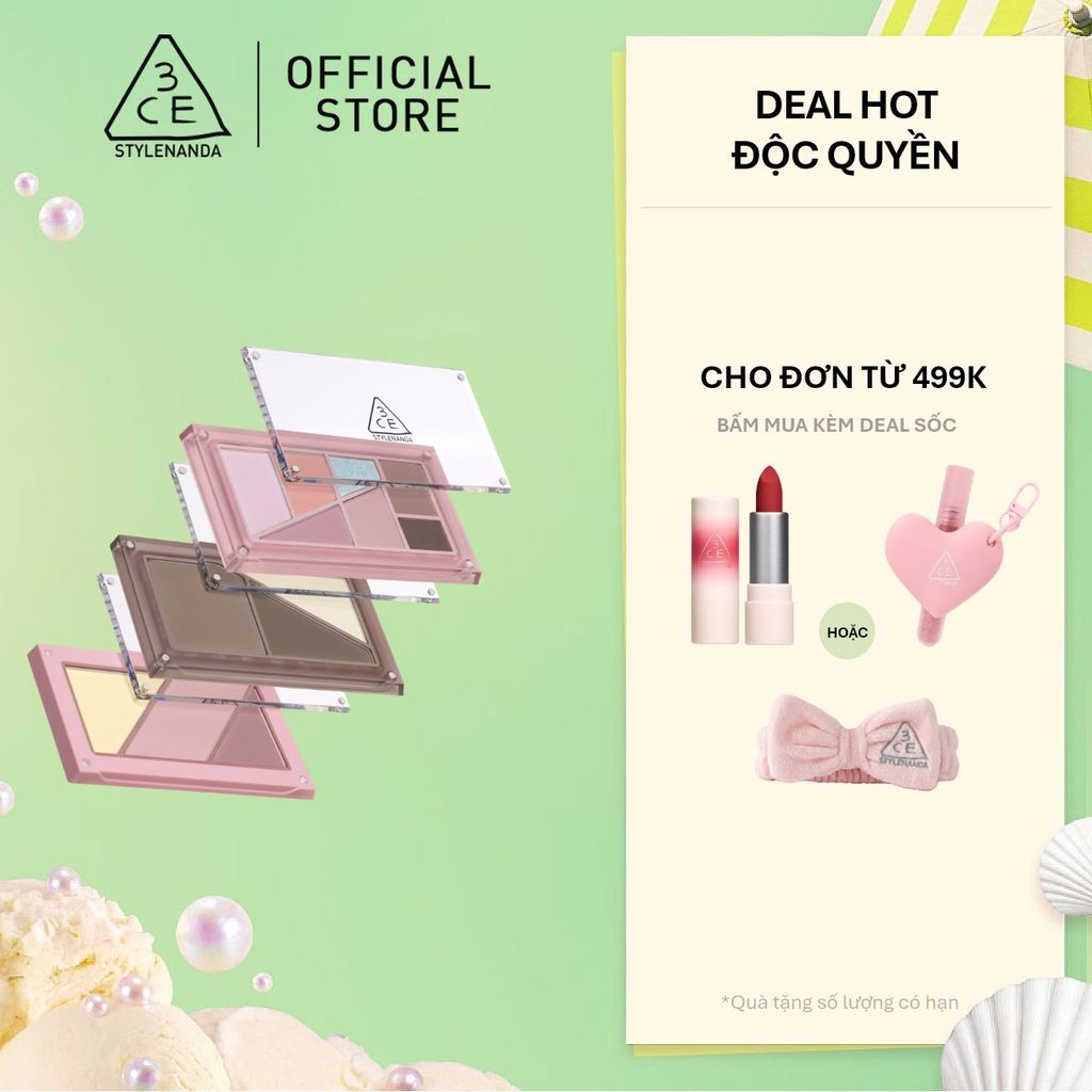 Bảng Phấn Trang Điểm 3CE Layer It All (Eye, Blush, Contour Palette)