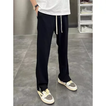 quần tây nam quần tây nam big size Dạo Phố Mùa Xuân Thu Đen Drape Bé Trai Quần Thường Ngày