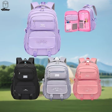 1 Ba lô bé gái dung lớn, Ba lô thời trang thông thường, Ba lô máy tính xách tay 15,6 Inch, Ba lô nữ, Ba lô học sinh có vỏ xe đẩy, Túi du lịch ngoài trời cho bé gái, Thích hợp cho trường học và du lịch
