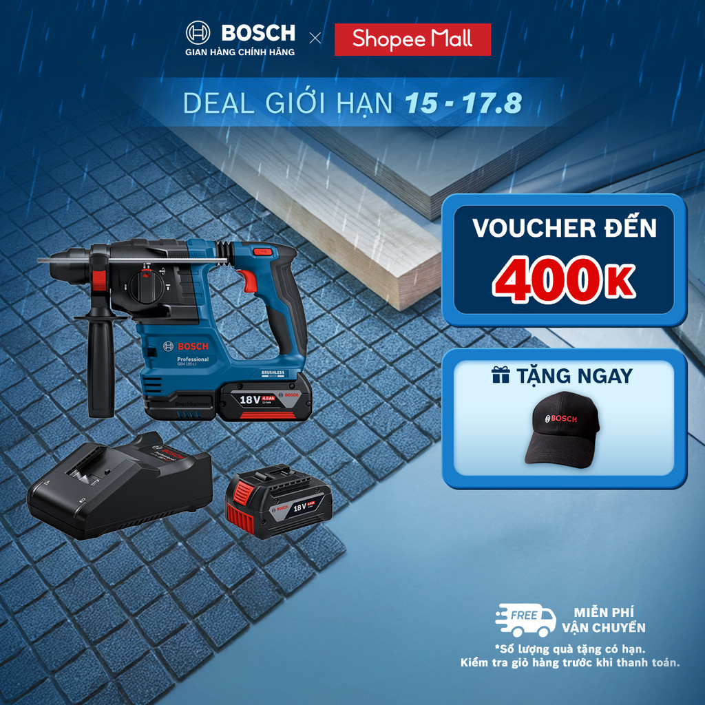 Máy khoan đục Bosch GBH 185-LI
