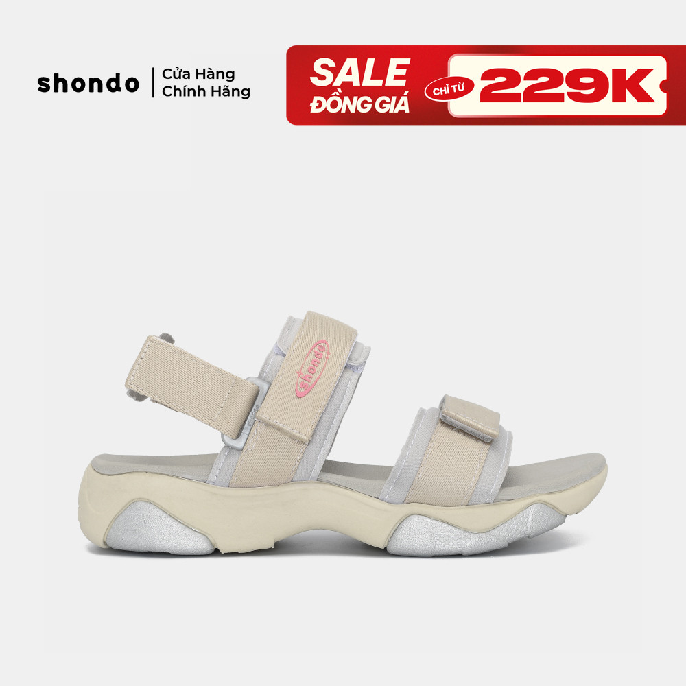 Sandal nữ Shondo Grily màu be