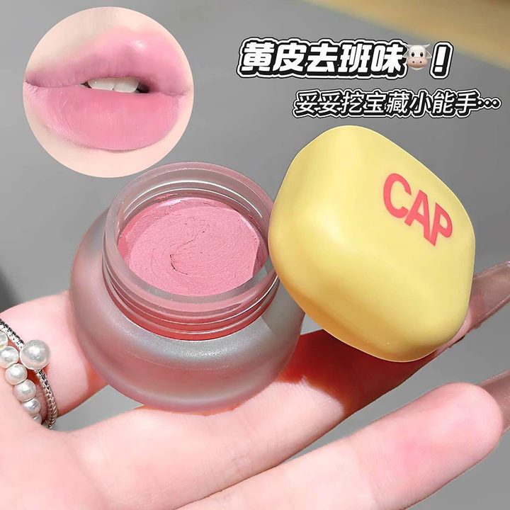 CAPPUVINI Nhỏ Màu Vàng Có Thể Môi Bùn Mượt Mềm Sương Mù Vàng Làm Trắng Da Bầu Không Khí Độ bão Hòa Thấp Son Môi Học Sinh