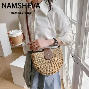 Women's Woven Straw Bag – for the Beach