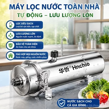 Máy lọc nước tổng gia đình công suất lớn, lọc bùn đất giếng khoan