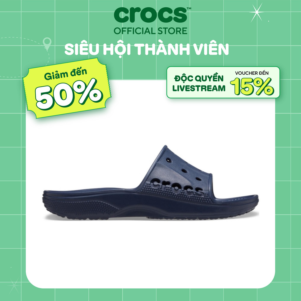 Dép quai ngang Unisex Crocs Baya II - Navy - 208215-410