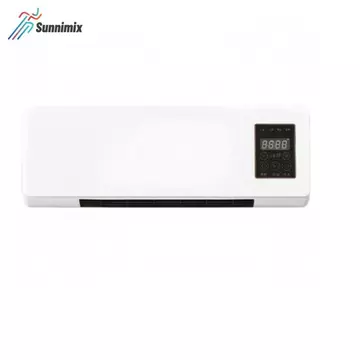 Sunnimix Máy sưởi và máy làm lạnh 2 trong 1 Điều khiển từ xa gắn trên máy sưởi treo tường Máy làm lạnh Màn hình kỹ thuật số Quạt sưởi và làm mát cho trong nhà