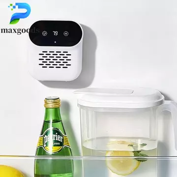 Máy lọc tủ lạnh MAXGOODS, 3 chế độ Máy khử mùi tủ lạnh có thể tái sử dụng, Máy làm mát không khí Màn hình LED lâu trôi di động Máy khử mùi Ozone Văn phòng