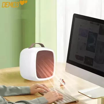 [DEMO3] Máy sưởi điện, Quạt sưởi di động Máy sưởi ấm để bàn Máy sưởi không khí ấm áp, Mini Nhẹ 500W Ổ cắm tiếng ồn thấp Máy sưởi văn phòng Hộ gia đình