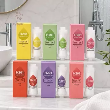 Bộ lọc đầu vòi hoa sen SHOUKEY Vitamin C, Hộp lọc vòi hoa sen hương thơm cao cấp Spa, Tắm hoa nhài Chăm sóc da Bộ lọc hoa oải hương Tạp chất Máy lọc vòi hoa sen Sử dụng trong gia đình
