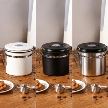 Bình đựng thực phẩm khô Bình đựng thực phẩm bằng thép không gỉ nhỏ gọn Hộp đựng thực phẩm Hộp đựng cà phê có theo dõi ngày Hiện đại cho nhà bếp Thức ăn