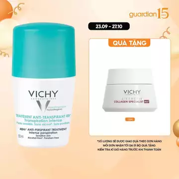 Lăn Khử Mùi Và Khô Thoáng Vùng Da Dưới Cánh Tay 48H Traitement Anti-Transpirant Vichy 50ml