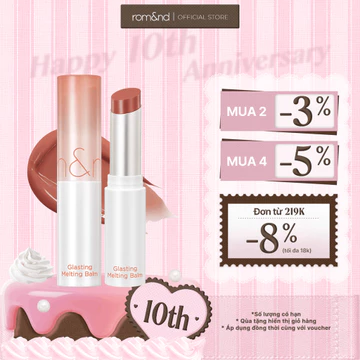 [Rom&nd] [Ve-easy] Son thỏi bóng Romand Glasting Melting Balm - NEW BARE 3.5g