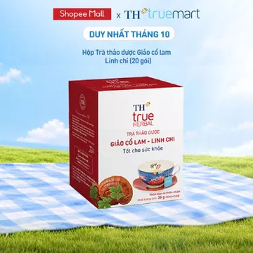 Hộp Trà Thảo Dược Giảo Cổ Lam Linh Chi TH true HERBAL (20 Gói)