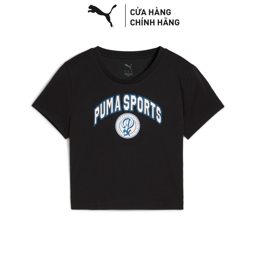 Áo Thun Tay Ngắn Thời Trang PUMA Nữ WARDROBE ESS Baby Tee Black Màu Đen
