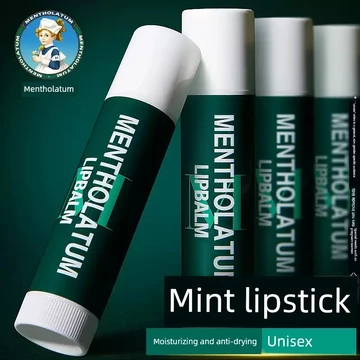 son dưỡng môi Mentholatum Bạc Hà Son Dưỡng Ẩm Dưỡng Ẩm Dưỡng Ẩm Nữ Nam Son Dầu Sửa Chữa Không Màu Chống Khô Son Môi Primer