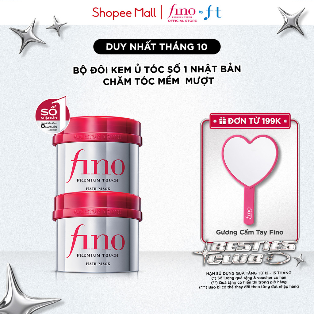 [TIẾT KIỆM HƠN] BỘ 2 KEM Ủ TÓC CAO CẤP FINO PREMIUM TOUCH B 230G
