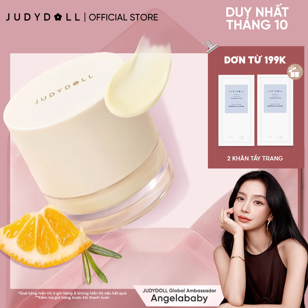Kem Lót Trang Điểm JUDYDOLL Makeup Base Dưỡng Ẩm Hương Quýt Biển Chống Mốc Nền Giữ nền lâu trôi cho Da khô 30g
