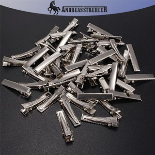 Onetimingfine 50 Chiếc Thời Trang Bạc Kim Loại Phẳng Kẹp Tóc Prong Kẹp Tóc Bằng Kim Loại Kẹp Tóc VN