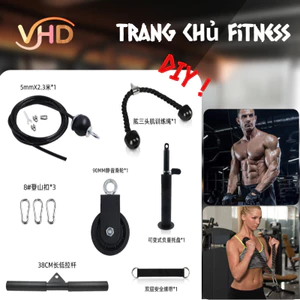 Bộ dụng cụ tập thể dục tự chế tại nhà với nhiều cách sử dụng, nâng cấp vật liệu toàn bộ bộ tập thể dục