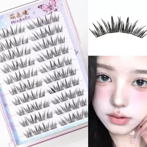 Lông mi giả tự nhiên Búp bê thiết kế uốn cong cho bé Cụm mi cho bữa tiệc trang điểm hàng ngày Cosplay