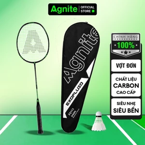 Vợt cầu lông đơn carbon Agnite chính hãng khung carbon siêu bền, nhẹ, đẹp đã căng sẵn