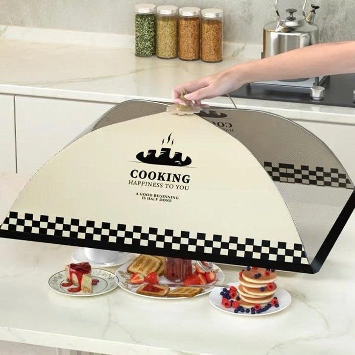 [Mẫu Ngẫu Nhiên] Lồng Bàn Lưới Vải Gấp Gọn Vuông Tròn 70cm Chống Bụi Côn Trùng Giữ Thức Ăn Sạch