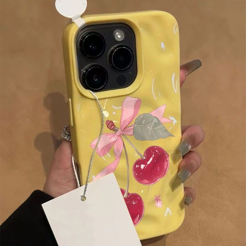 【✨Spot】[Ốp điện thoại anh đào họa tiết thiên thạch] Apple 16pro/iphone15promax/14plus /13, chống sốc