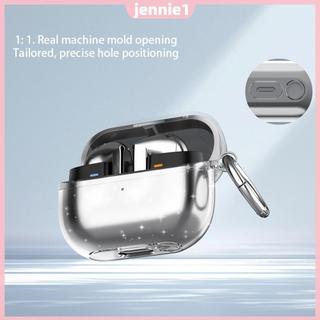 Ốp bảo vệ trong suốt Vỏ tai nghe chống sốc Vỏ chống rơi trong suốt Chống rơi có móc khóa cho tai nghe Samsung Galaxy Buds 3 / 3 Pro [jennie1.vn]