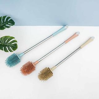 Chổi Cọ Nhà Vệ Sinh Silicon Dẻo  Cán Dài,Cây Cọ Toilet Bồn Cầu Tiện Lợi