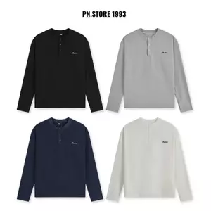 Áo Thun Dài Tay Cổ Tàu Thêu Form Regular PN.Store 1993 Chất Liệu Small Waffle Mềm Mịn Unisex Nam Nữ Local Brand PAD1