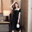 Đầm đỏ nữ corset suông dáng dài đầm dạo phố nhẹ nhàng xinh nhẹ nhàng đi biển váy liền công sở