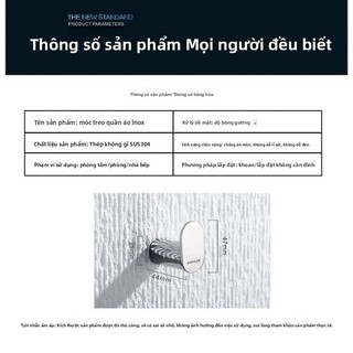 【 KOHLER 】Giá treo quần áo bằng thép không gỉ 304 cho phòng tắm cổ điển, móc đơn gắn tường có hóa đơn
