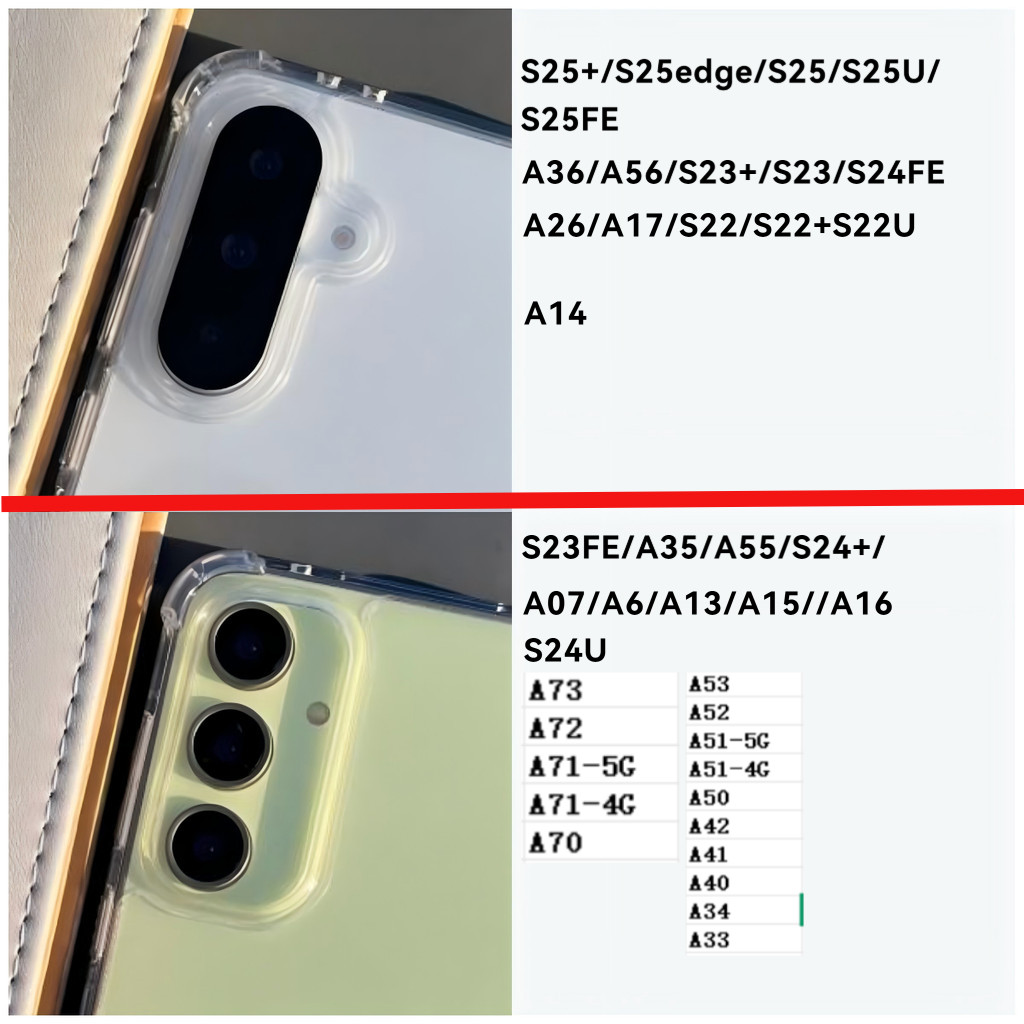 Ốp Điện Thoại Acrylic Trong Suốt Cho Samsung S25 S24 S23 Ultra Plus FE A56 A55 A17 A16 A54 A36 A35 A34 A25 A24 A23 A22 A21s A15 A14 A13 A12 A07 A06 A05s A33 A32 A31 A73 A53 A52s A51 A50S