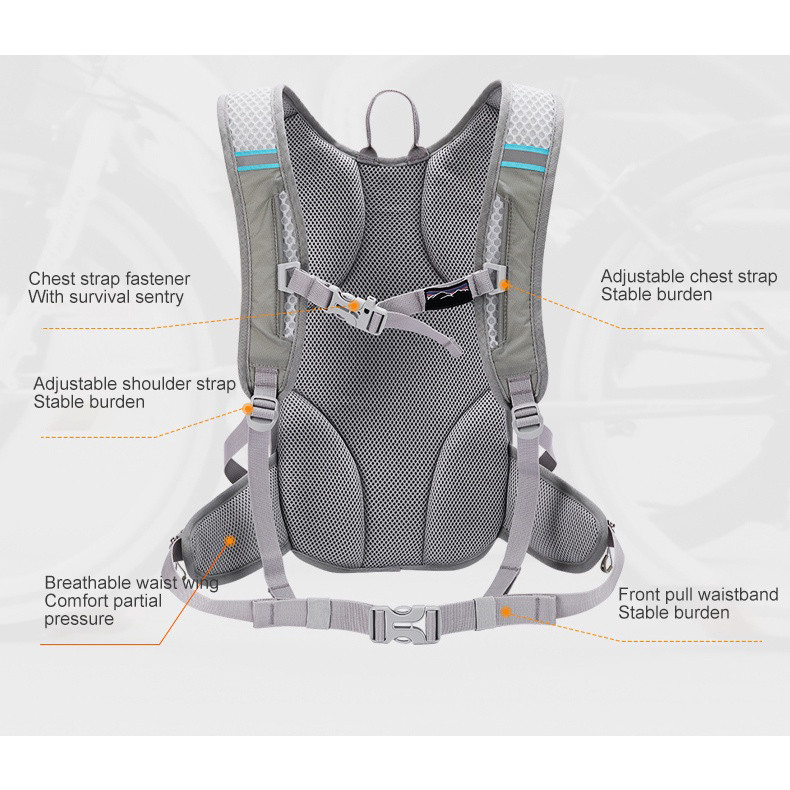 Balo thể thao CAMEL CROWN sức chứa 12L đa năng siêu nhẹ