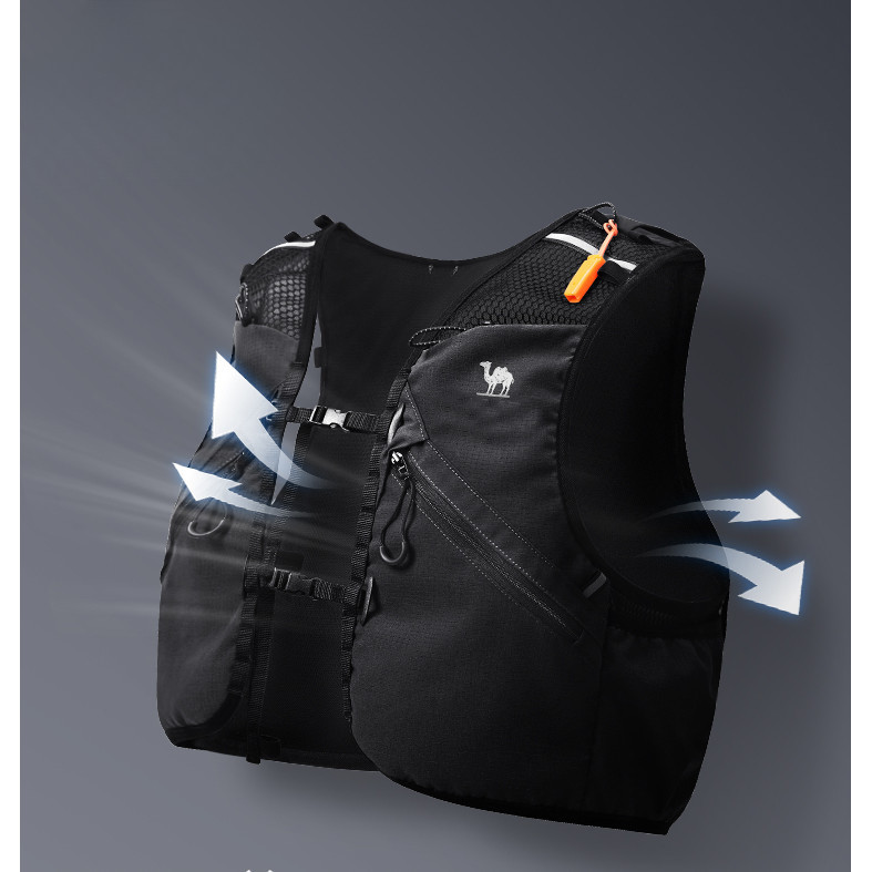 Áo Vest chạy bộ nhẹ xuyên quốc gia CAMEL CROWN, Áo Vest Marathon hai vai thể thao