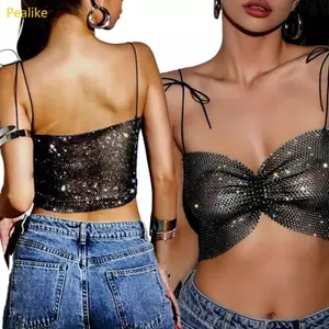 Áo hai dây phong cách và lưới cá giống như hạt đậu dành cho nữ Chất liệu chất lượng Phong cách đa năng Áo mùa hè