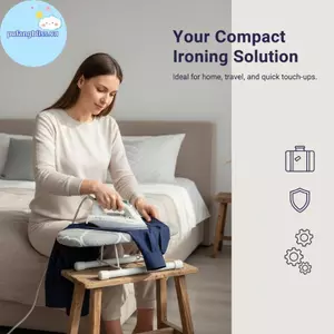 Pufangbliss Bàn ủi Mini cầm tay Ra dành cho quần áo, tay áo và áo sơ mi - Kích thước nhỏ, dễ bảo quản và mang theo VN