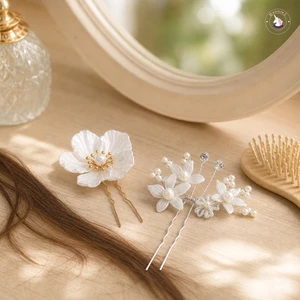 Bộ lược và chân tóc giả ngọc trai cho bữa tiệc phù dâu cưới cô dâu và mặc hàng ngày cho nữ