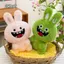 Đồ chơi sang trọng thỏ QEARY, Búp bê thỏ mềm mại dịu nhẹ dễ thương, Dễ thương sang trọng đáng yêu Thiết kế dễ thương Trang trí ghế Sofa cho