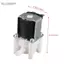 Belleshopp Belleshopp Van Nước Điện Từ Đầu Vào Điện 12V 2.4x2.1in Lắp Nhanh N/C Thường Đóng Cho Nguyên Chất Máy/Bộ Chia