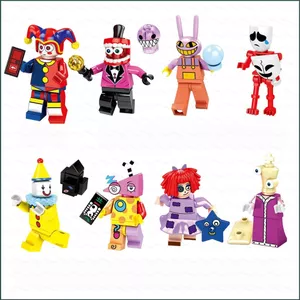 YT4 Rạp xiếc kỹ thuật số tuyệt vời Pomni Ragatha Jax Đồ chơi mô hình nhỏ Hoạt hình Khối xây dựng sưu tập