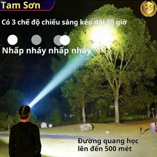 [COD]Đèn pha LED/siêu sáng 4000 lumens/Đèn pin sạc USB/ánh sáng mạnh 3 chế độ ánh sáng KX306