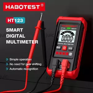 Máy dò điện áp JUIC, Đồng hồ vạn năng kỹ thuật số thông minh chống điện áp AC / DC, Máy kiểm tra HABOTEST HT123 NCV Độ chính xác cao với đồng hồ đo điện áp đèn nền